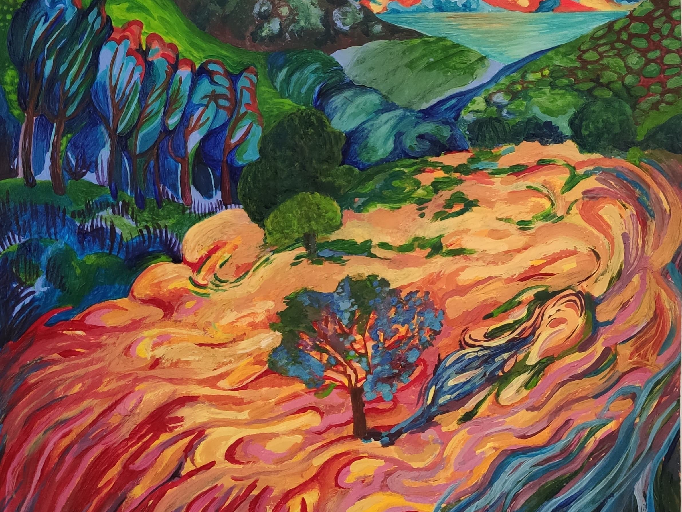 Paysage psychédélique