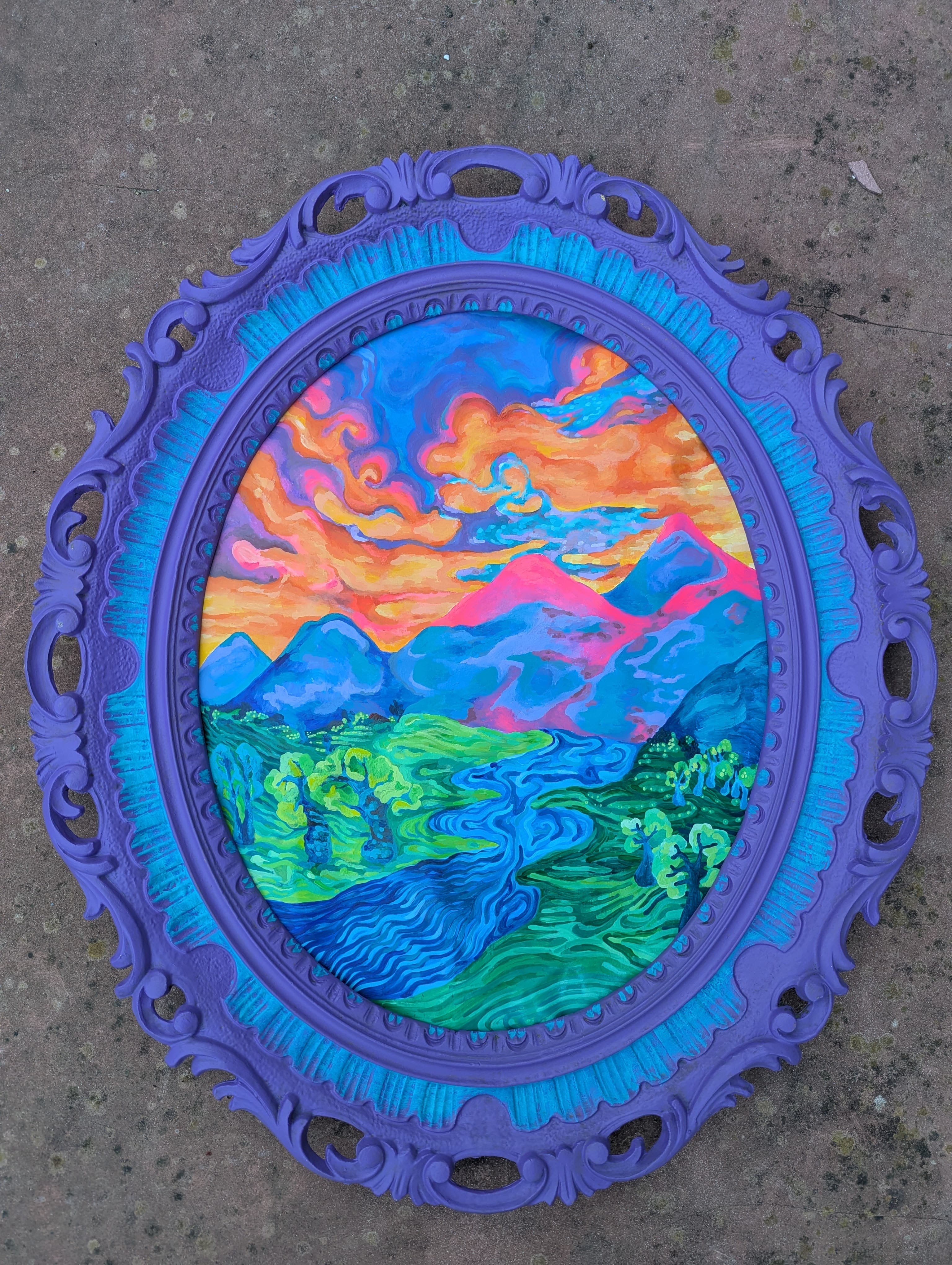 Ruisseau sous la montagne - Vue 2